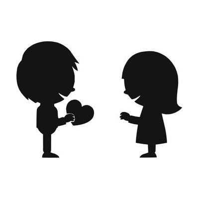 Artemiss Chlapec a dívka plastová šablona 299 B 14,5x14,5cm