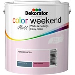 Dekorator Цветен латекс DEKORATOR Color Weekend Matt Нежно розово - 2.5 литра (11-45)