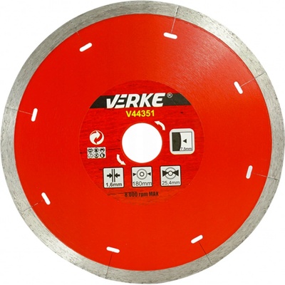 Verke Kotouč řezný diamantový 180 x 1,6 x 25,4mm V44351