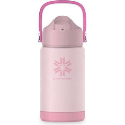 Snow Monkey Kids Dětská termoska 350 ml růžová