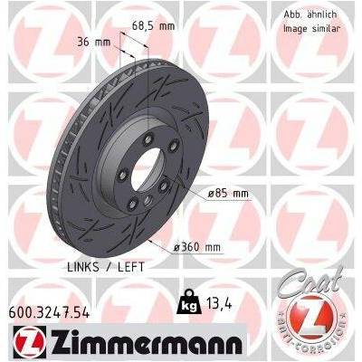 Brzdový kotouč ZIMMERMANN 600.3247.54 (600324754)