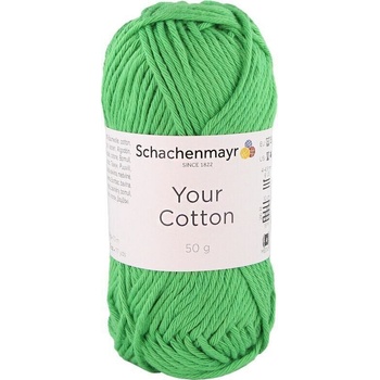 Schachenmayr Your Cotton 00072 Brilliant Green Плетива прежда (9807019-00072)