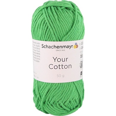 Schachenmayr Your Cotton 00072 Brilliant Green Плетива прежда (9807019-00072)