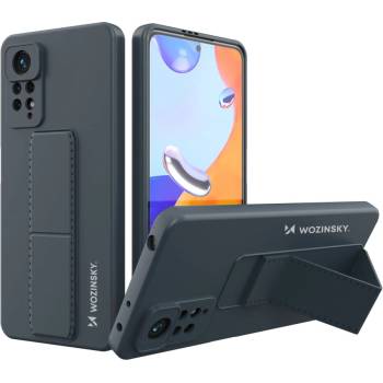 Wozinsky Кейс Wozinsky Kickstand Case Silicone, със стойка, за Xiaomi Poco X4 Pro 5G, Син
