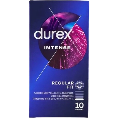 Durex Intense Orgasmic - презервативи с мидички (10 бр. )
