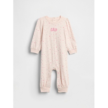 GAP Бебешки гащеризон с лого GAP GAP | Rozov | Момичешки | 0-3 месеца