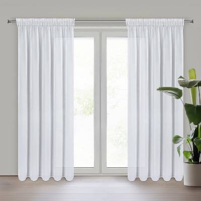 Takoy Záclona ARLETA z lehké šifonové látky s jemným leskem 135 x 270 cm-HF-439360 | 135 x 270 cm