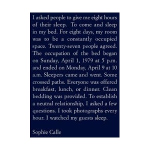 Sophie Calle: The Sleepers (ISBN: 9781938221347)