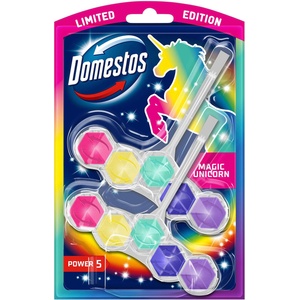 Domestos Power5 блокче за освежаване на тоалетната Magic Unicorn (2x50g) (8720182911513)