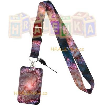 Šňůrka na krk s cedulkou Obloha Hvězdy v noci