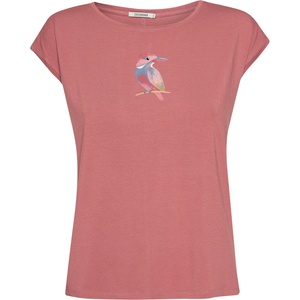 GreenBomb Дамска тениска GreenBomb Women's Bird Look Timid T-shirt - Dark Rose - размер XS (916-6999-0111)