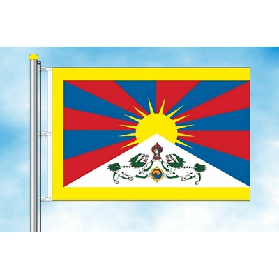 LIBEA, s.r.o. Tibetská vlajka, 100x150 cm Uchycení: Karabiny na stožár
