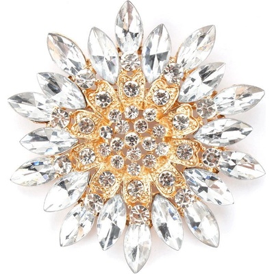 Amparo Miranda Brošňa Kvet AM017 White