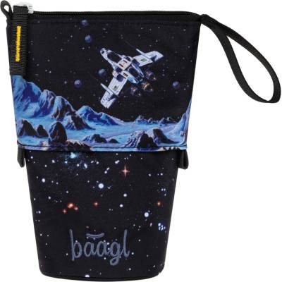 Baagl Школен пенал Pastelkovník Pixel Космос GRS BAAGL | Sin | Момчешки | UNI