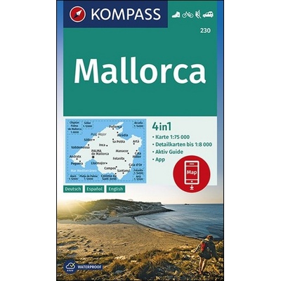 Kompass 230 Mallorca 1:75 000 turistická mapa