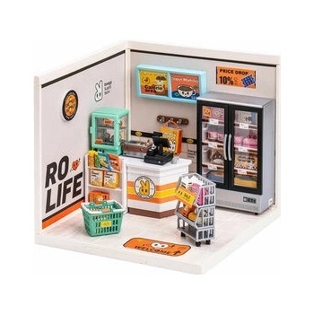 Robotime miniatúra domčeka Obchod so zásobami