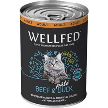 PETINTEREST Wellfed Adult Beef & Duck (12months - 7 years) консерва за кoтки с говеждо и патешко 400gr
