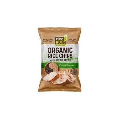 RICE UP Ryžové chipsy Bio chia semienka a quinoa 25 g