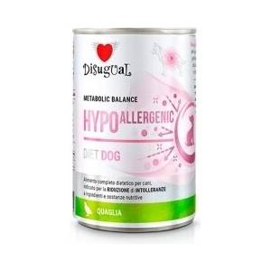 Disugual Hypoallergenic Quail за кучета с непоносимост към съставки и/или хранителни вещества, пъдпъдък 400gr