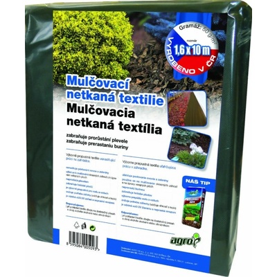 AGRO Mulčovacia netkaná textília 50 g, čierna, 1,6x10 m