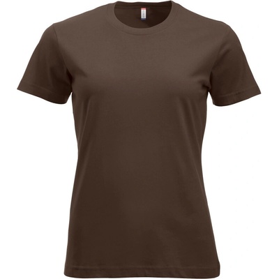 CLIQUE Tričko New Classic T Women krátký rukáv dámské COT679361at000 dark mocca
