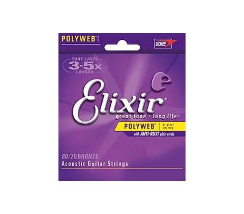 Elixir Acoustic Bronze 80/20 Polyweb 11050 Light