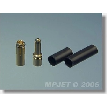 MP JET 21022 Konektory gold 2,5 pro drát 2,5 mm2- 2 páry MPJet