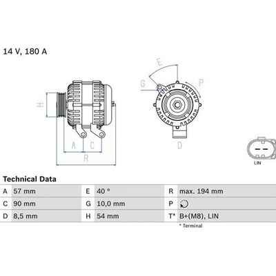 Generátor BOSCH 0 986 048 400