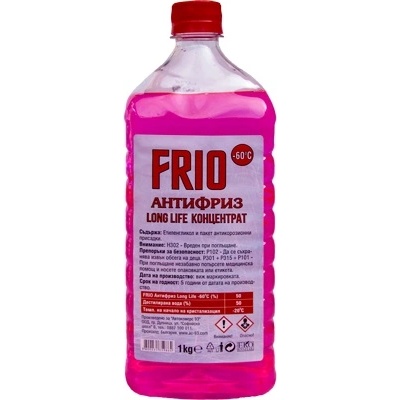 FRIO Антифриз концентрат FRIO LongLife (-60) червен G12, 1кг (ANTIFREEZE FRIO G12 1KG)