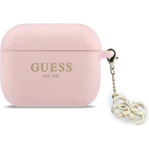 Guess 4G Charm силиконов калъф за AirPods Pro 3 розов (GUAP3LECG4P)