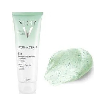 Image 1 of Vichy Гел, ексфолиант и маска за лице за проблемна кожа, Vichy Normaderm 3 in 1 , 125 мл