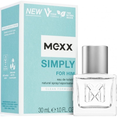 Mexx Simply for Him toaletná voda pánská 30 ml