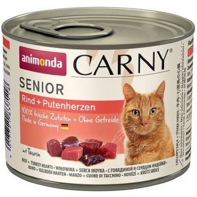 Animonda CARNY® cat Senior hovädzie a morčacie srdiečka 6x 200 g