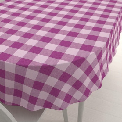 Biante bavlna oválný ubrus Olivia OL-021 Fialová kostka velká 80x120 cm