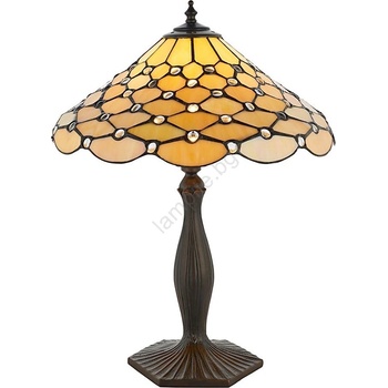 Endon Lighting 64301 - Настолна лампа Tiffany PEARL 1xE27/60W/230V, диаметър 37 см (EN0308)