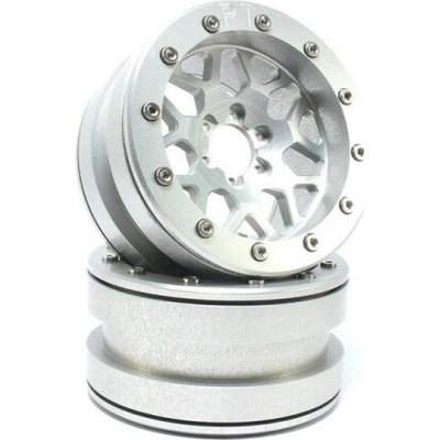 Absima Kovové Beadlock CNC disky Absima Metsafil 2.2 PT-MESH silver/silver 2ks