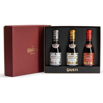 GIUSTI Modena 1605 Балсамов оцет 1 SILVER MEDAL & 2 & 3 GOLD MEDALS 3 x 100 ml, Giusti (GIU1263A)