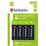 Verbatim Акумулаторна батерия, AA молив, 4x2500 mAh, VERBATIM 49517 (49517)