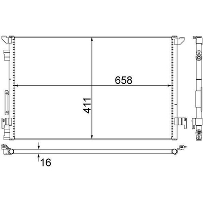 Kondenzátor, klimatizace MAHLE AC 294 000S (AC294000S)