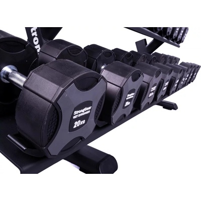 StrongGear TPU jednoruční činky 40 kg
