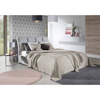 Vital Home přehoz na postel bavlna béžová krémová šedé 260 x 280 cm