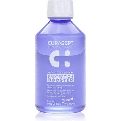 Curasept Daycare Protection Junior Booster вода за уста за деца 7-12 years Bubble Gum 250ml