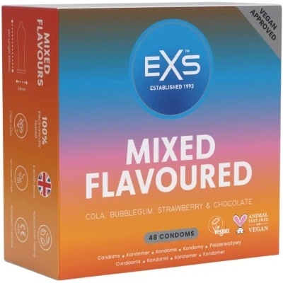 EXS Condoms 48 бр. Ароматни презервативи EXS Mixed Flavoures