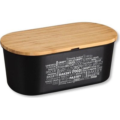 Kesper Chlebník s krájecí deskou - černý – Zbozi.Blesk.cz