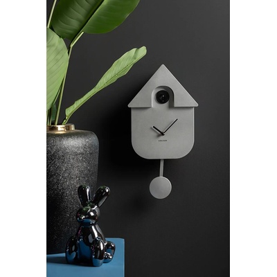 Karlsson Часовник с кукувичка Karlsson Modern Cuckoo Metallic (KA5867SI)