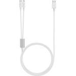Ttec Кабел ttec - Duo, USB-A/USB-C/Lightning, 120 cm, бял (8694470828145)