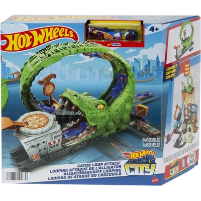 Hot Wheels City Gator Loop Attack playset