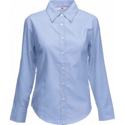 Fruit of the Loom oxfordská s dlouhým rukávem oxfordská F700 modrá