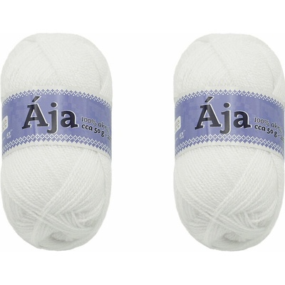 BELLATEX SET 2 ks Priadza Ája NGM 50 g, 900 biela