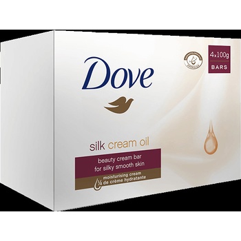 Dove Supreme Cream Oil krémové toaletné mydlo 4 x 100 g